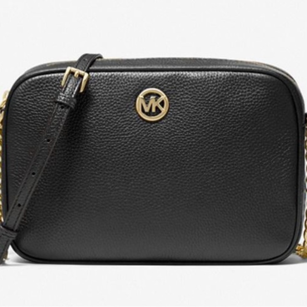 Michael Kors Fulton Large Pebbled Leather Crossbody Bag